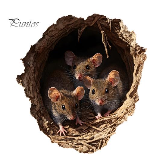 

Наклейка на стену в виде мышиной норы 3D самоклеящаяся наклейка деревенская водонепроницаемая наклейка в виде мыши для детской комнаты декор гостиной коричневый