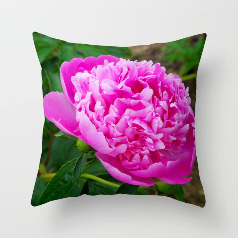 

Квадратная наволочка из цветочной серии, автомобильный диван, офисное кресло, наволочка, простая наволочка для украшения дома 40X40CM