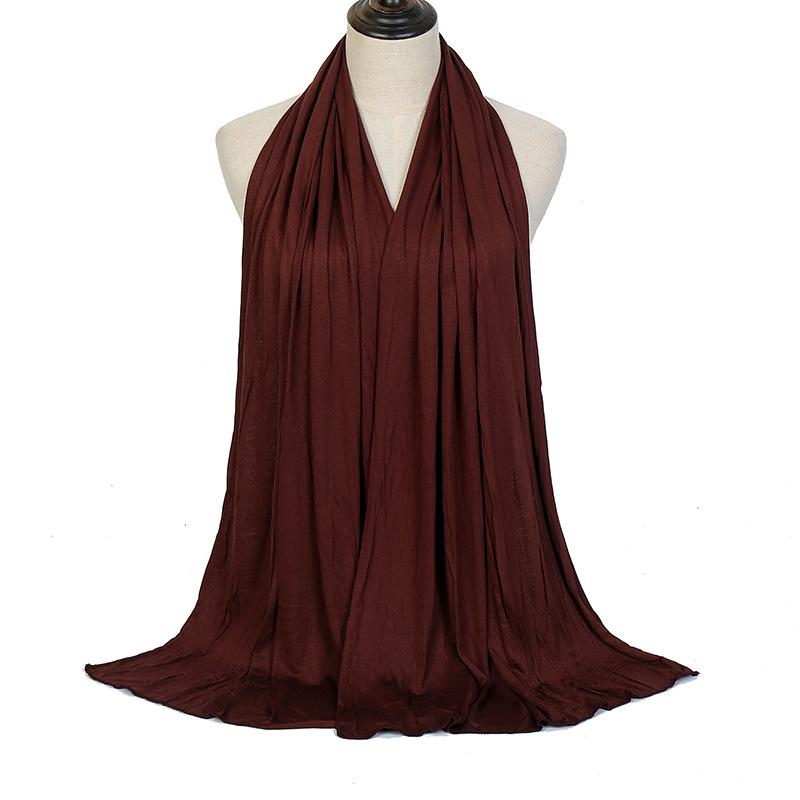 Modal Solid Color Long Scarf: High-Quality, Breathable, Soft Handfeel, Mercerized Cotton (YW125)
