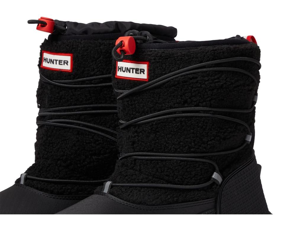 Hunter Wanderer Vegan Shearling Insulated Short Snow Boots Women's