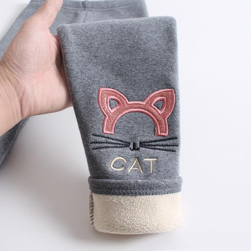 Kids Girls Winter Leggings Children Warm Trousers Thick Fleece Trousers Baby Pencil Pants