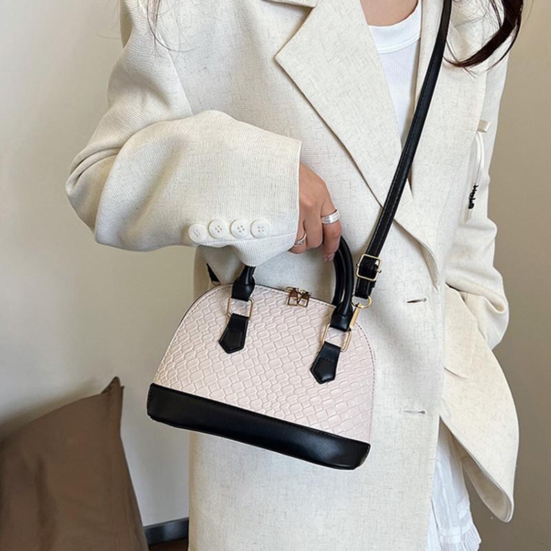 Yogodlns Women Shell Crossbody Bag New Trendy Retro Shoulder Handbag Simple Stylish Casual Commuter Purse