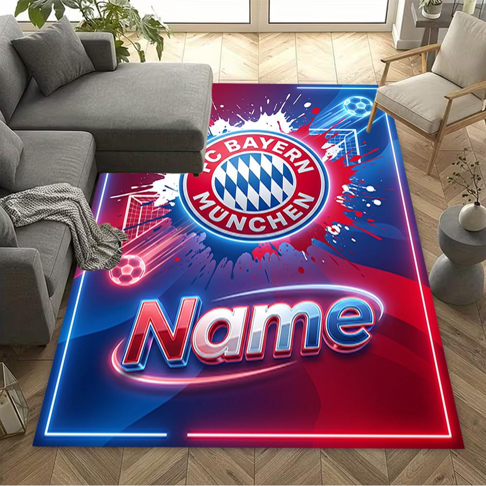 Bayern Munich Fan Artwork Carpet Suitable for Outdoor Foyer Living Rooms Game Room Antislip Carpet Office Home Decor