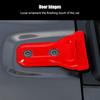 Hoolcar Engine Hood Hinge Cover Exterior Decoration Accessories for 2018-2024 2025 Jeep Wrangler JL JLU & Gladiator JT, Red