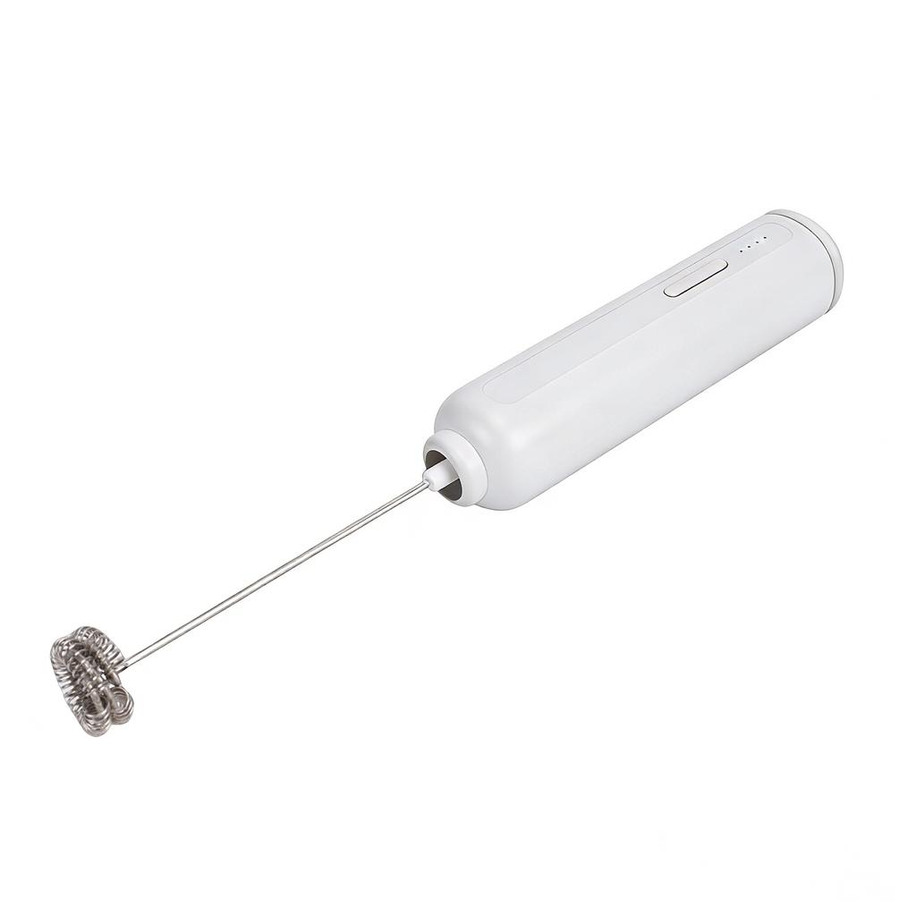 Re able Milk Frother, 3-Speed Handheld Electric Drink Mixer with Stainless Steel Whisks, Portable Foam Maker for Cappuccino Matcha Hot Choc