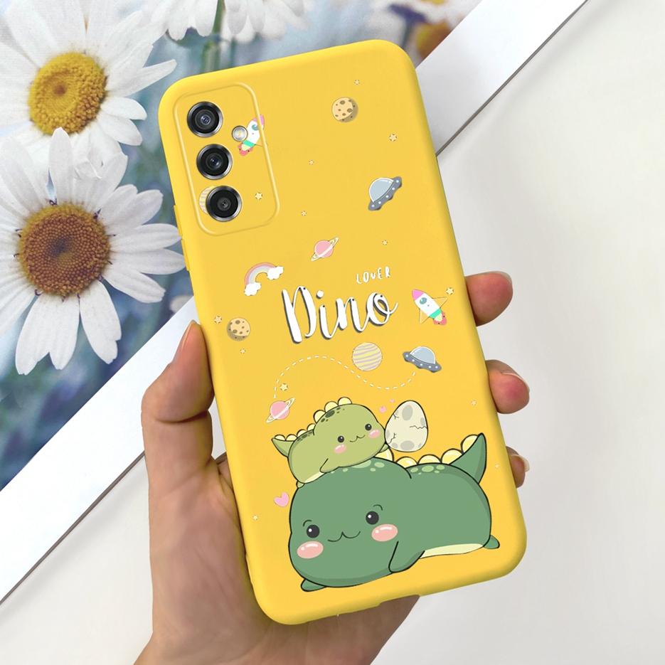 For Samsung Galaxy M52 5G Case SM-M526B Cute Dinosaur Cartoon Back Cover Soft Silicone Phone Case For Samsung M52 M 52 5G Fundas