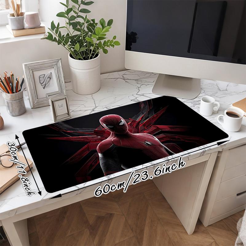 1Pc Spiderman Spiderverse Gaming Mouse Pad Keyboard Desk Mat Non-slip Rubber Lock Edge Waterproof Computer Mousepad for Office Home Decor Es156
