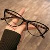New Fashionable Cat Eye Women Glasses Retro Ultra Light Anti Blue Light High Quality Neutral Flat Light