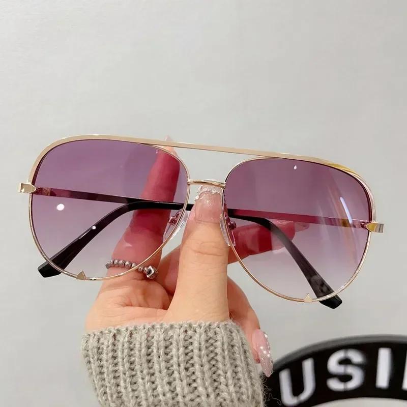 New Fashion Designer Ladies Pilot Sunglasses Women Men Goggle Gradient Sun Glasses For Female Mirror Shades UV400