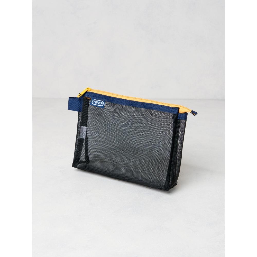 

Daiso Zipper Point Mesh Pouch Medium Black