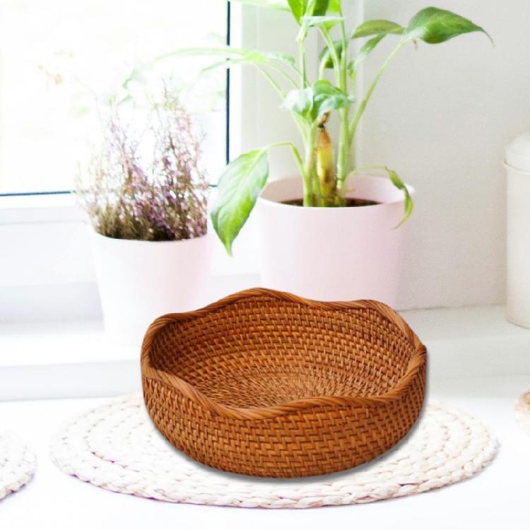 Bread Holder Ventilated Design Multipurpose Storage Basket Natural Fiber For Kitchen Dining Room