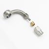 Stainless Steel 90 Degree Brake Hose End Fitting Banjo Eye Hole Diameter 10.2mm M10 to AN3 PTFE Brake Hose Line With Brass Olive
