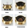 Holder Chinese Three Legs Burning Stand with Elegant Ear Handles Peace Creator Home Decoration