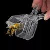 5pcs/1pc Plastic Book Clip Type Queen Cage Transparent Queen Catching Clamp Bee Queen Controller Beekeeping Tools
