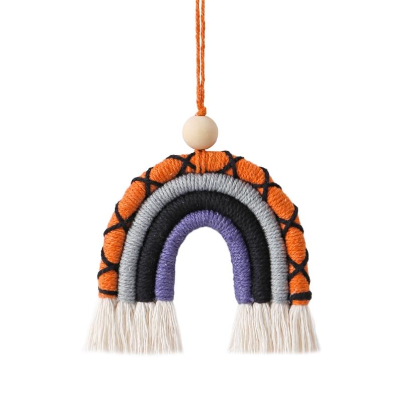 

Car Hanging Accessories,Car Mirror Hanging Pendant Rainbow Tassels Decoration Charm Car Mirror Ornament