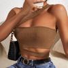 New Summer Casual Temperament Slim Fit Sexy Vest T-Shirt Sleeveless Suspender Versatile Top Strapless Women