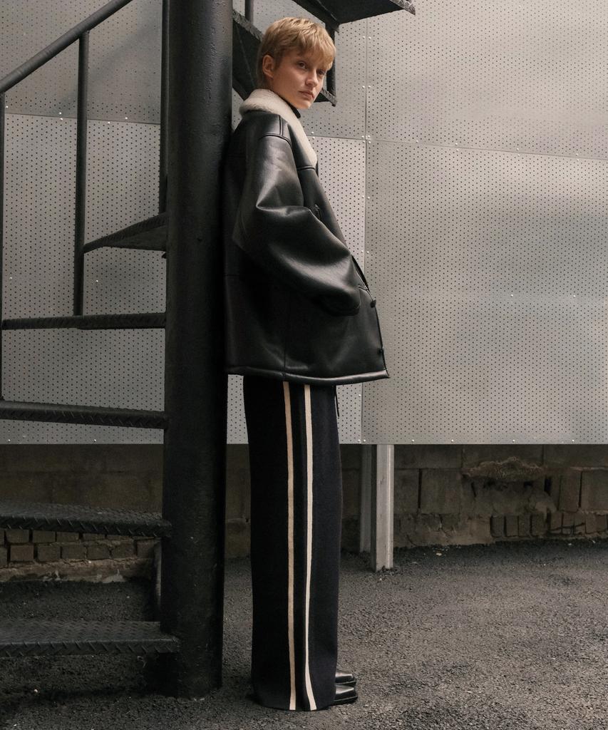 CITTA Trackline Knit Pants_Ctk225(Black)