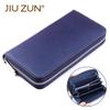 Straw Pattern Microfiber Leather Wallet for Men and Women - Customizable Design