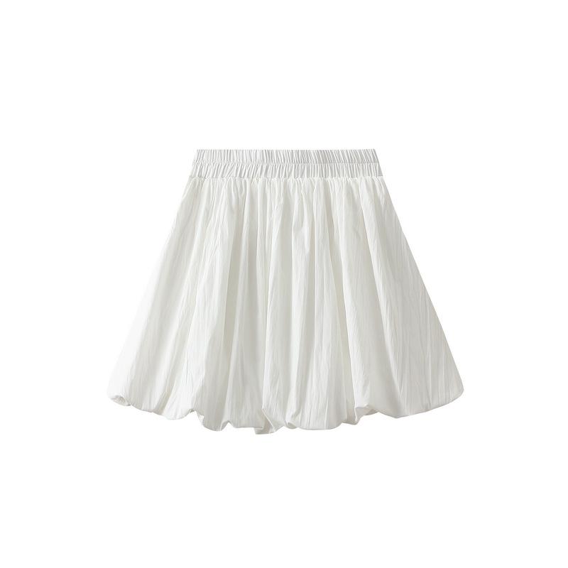 Women's 2025 Fluffy Pleated Bubble Lantern Half-Skirt - Casual Summer Short Skirt