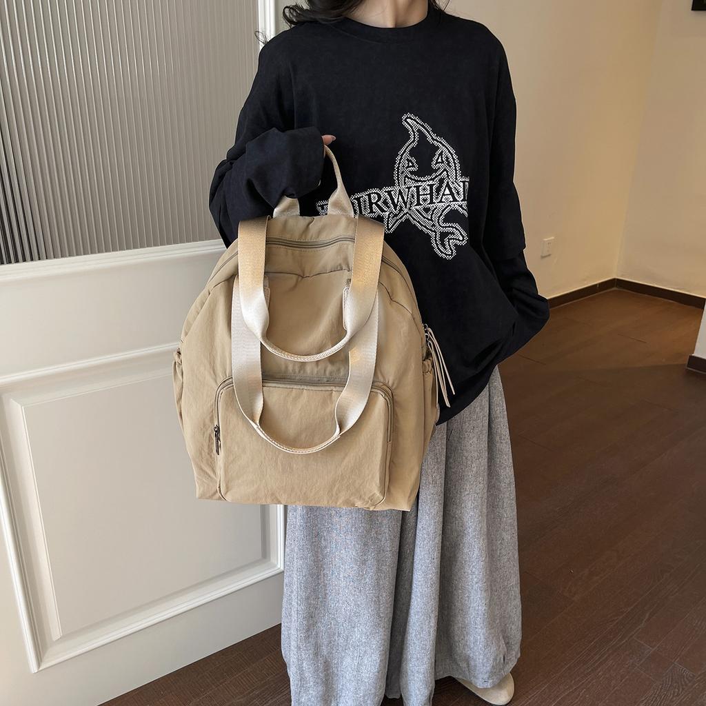 Schoolbag Spot Wholesale Commuter Casual Simple Bag Large Capacity Women's Backpack Multi-functional Versatile Fashion Backpack