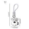 Lovely Puppy Key Chains Durable Strap High Quality PU Cartoon Dog Pendants Woman's Handbag Ornaments