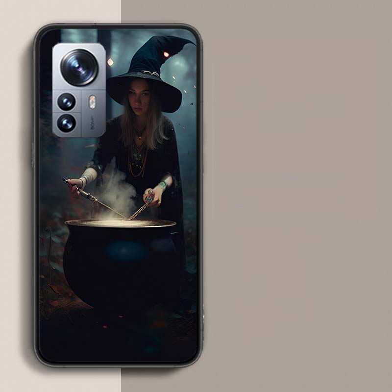 Halloween Moon Witch Horror Phone Case For Redmi Note 13 Pro Plus 14 Pro+ 12S 12 11S 11T 11E 11 10S 10 9S 9 Xiaomi Capa TPU