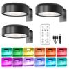 1/2/3Pcs No-Drill Magnetic LED Light Rechargeable Art Display Light  Office Decor