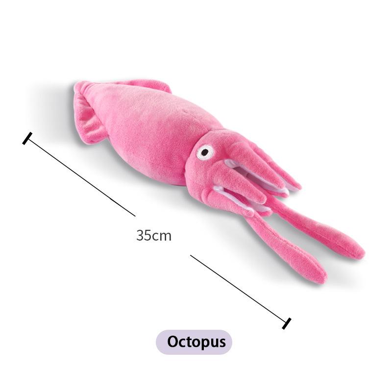 Garnalen Krab Zeester Sint-jakobsschelp - Zee Dieren Pluche Speelgoed Zee Aquarium Pluche Poppen Cadeaus voor Jongens en Meisjes