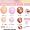 Bohemian Daisy Wreath Balloon Chain Pink Blush Naked Rose Gold Confetti Balloon Arch Kit