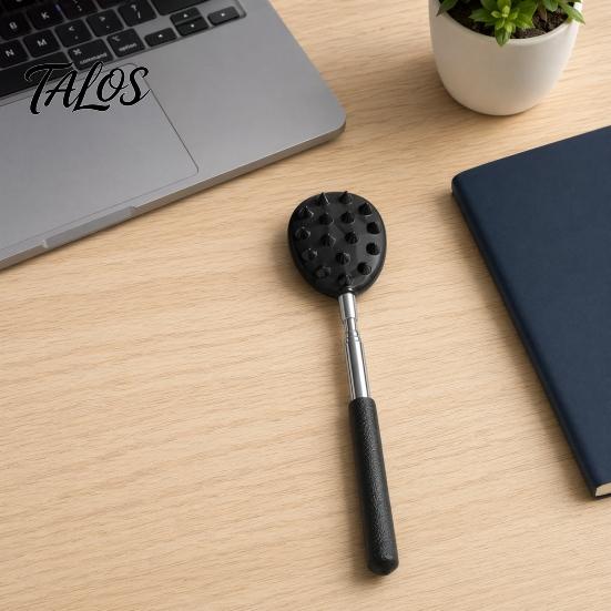 Talos Back Scratcher And Massager, Extendable Massager Tool, Telescoping Scratcher, Anti-Slip Handle for Muscle Relief Home Health Care