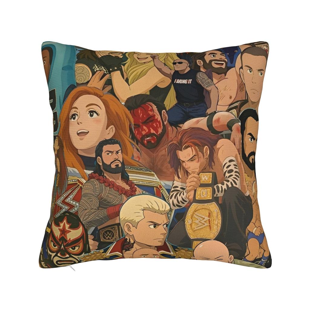 Pillow Cover Wrestlemania Wrestling   Morden Pillow Case For Sofa Car Home Decor Pillowcases