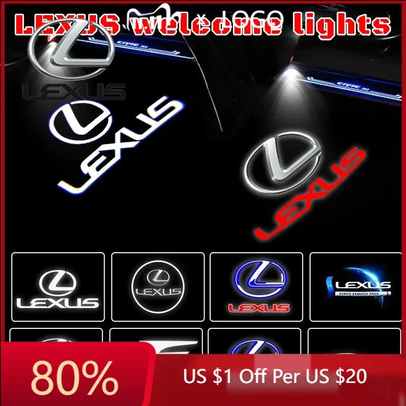 dnvc4 2026 Hot Interior Stickers 2Pcs LED Courtesy Shadow Lamp For Lexus RX 300 330 350 400 450 2007-2017 Car Door Welcome Logo Light480000