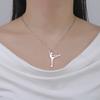 Collar de Patinaje sobre Hielo con Figura Unift para Mujer Hija Acero Inoxidable Patinaje sobre Ruedas Deporte Patinaje Artístico Joyería para Niña Moderno