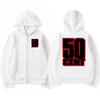 Rapper 50 Cent The Massacre Grafiche Classiche Album Felpa con Zip Unisex hip hop punk streetwear Felpa Uomo donna Cappotto in Pile