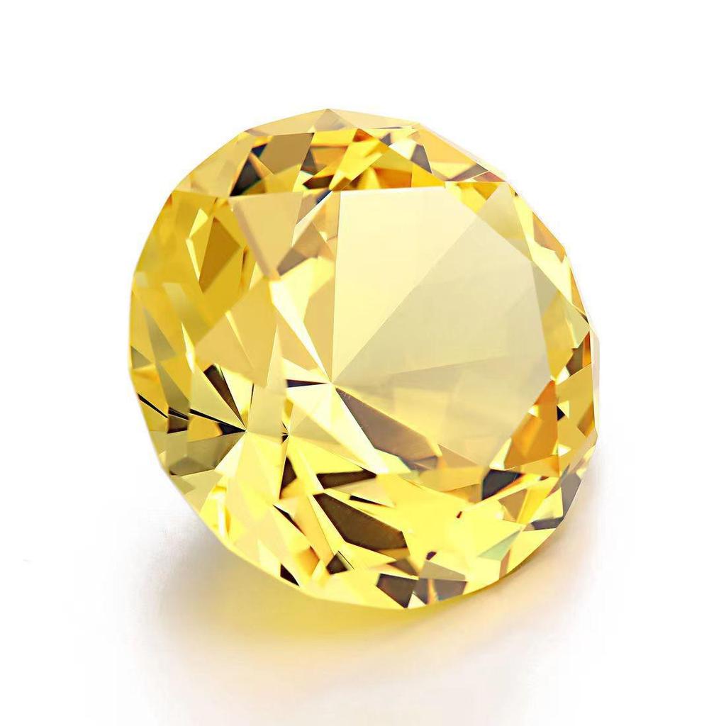 White Crystal Diamond Glass Ornaments for Home Decor and Wedding Gifts