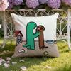 Cute Anime J-JOGUMAN Cushion Cover Home & Car Dual-Scene Pillow Cover: Reversible for Premium Comfort
