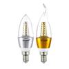 LED Candle Chandelier Bulb Light, E14 Small Screw & E27 Base, Living Room Pointed Bulb