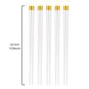 2/5 Pairs Reusable Chopsticks Japanese Chinese Style Healthy Alloy Chopsticks White Gold Food Chop Sticks Tableware