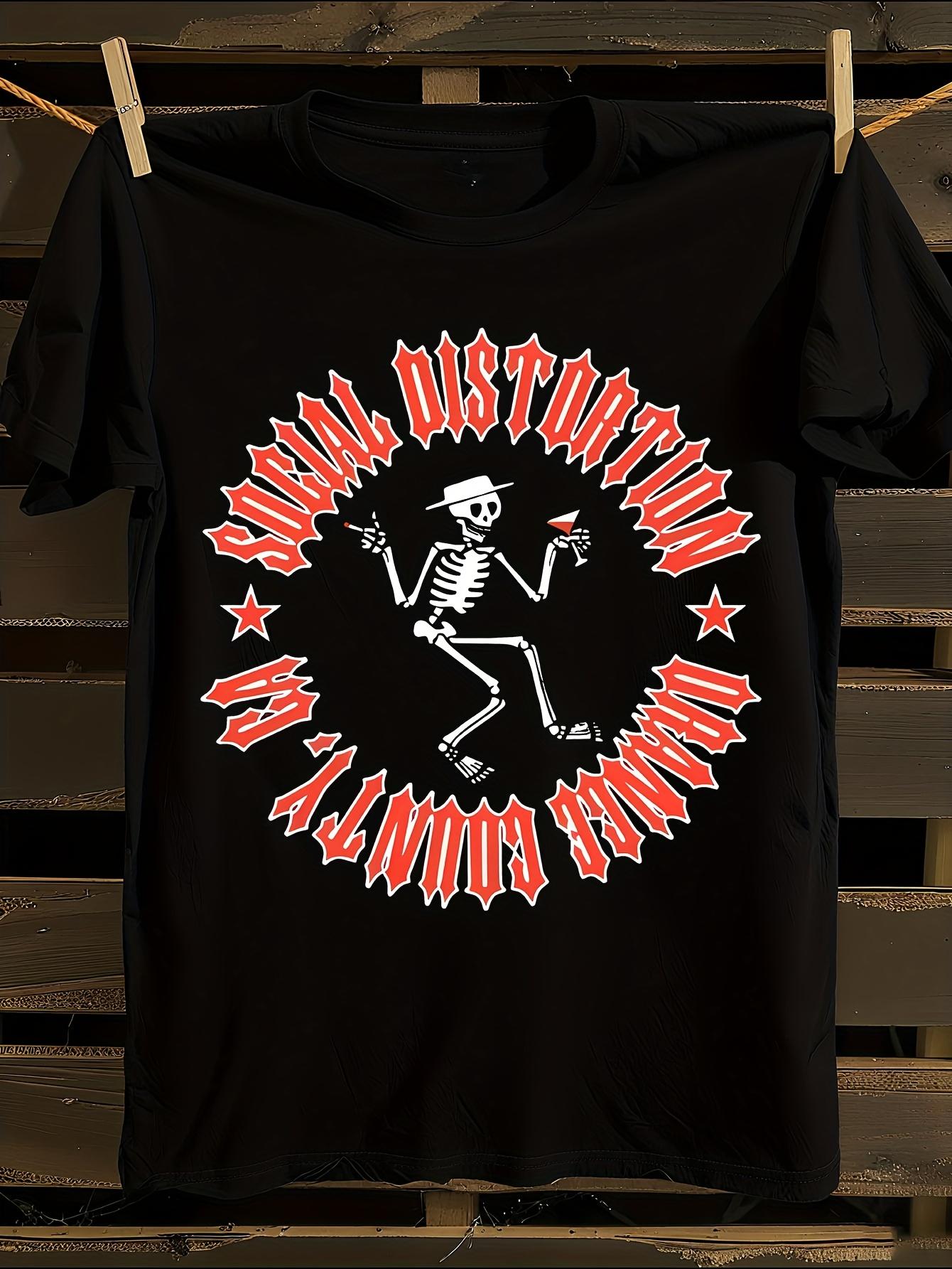 Social Distortion Winged Wheel Graphic Tshirt L
