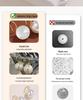 2025 Pure Silver Pearl Stud Earrings for Women - High-End Feel with Ear Drops & High Heels Ear Hooks