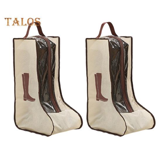 1/2 Stück Schuhaufbewahrungstaschen mit Griff und Reißverschluss, transparentes visuelles Design, wasserdicht, staubdicht, für Reisen, lange Stiefel-Schuhtaschen