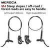 Freni Meroca 4 Pistoni Freni Idraulici Freni per Bicicletta Mtb Pinza Rotor 160mm Set Bicicletta da Montagna 800/1400mm per E4 ZEE M420
