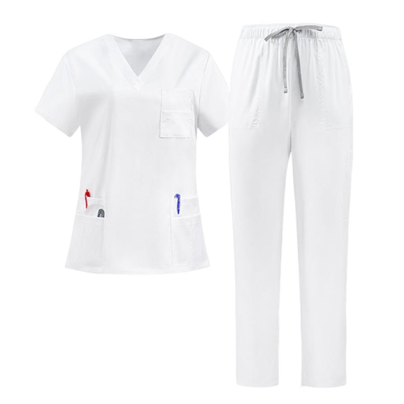 Мужская и женская рабочая форма врачей Медицинский костюм Хирургический халат Лабораторный халат с карманами Стоматологический скраб Ветеринарная униформа Мягкие изделия для ухода XXL