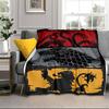 Thrones Dragon Fire And Blood Blanket Flannel Blanket for Bed, Sofa, Camping, Hiking, Picnic Essentials, Gift for Family Fan Gifts