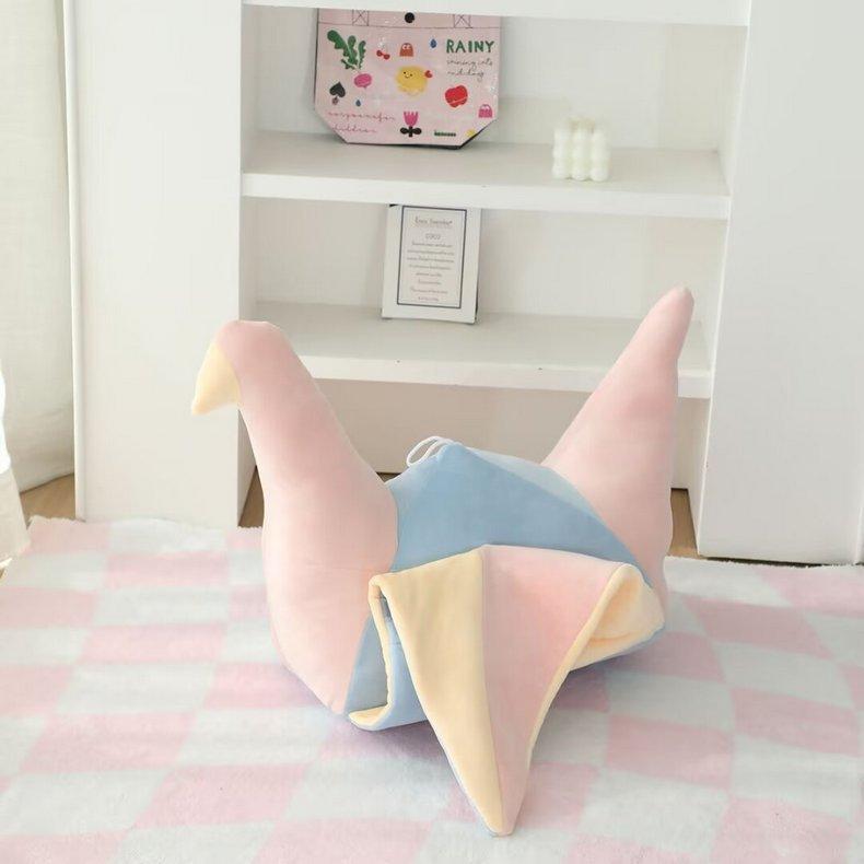 Cartoon Creative Paper Crane Doll Plush Toy Doll Pillow Bird Doll Ornament Photo Props