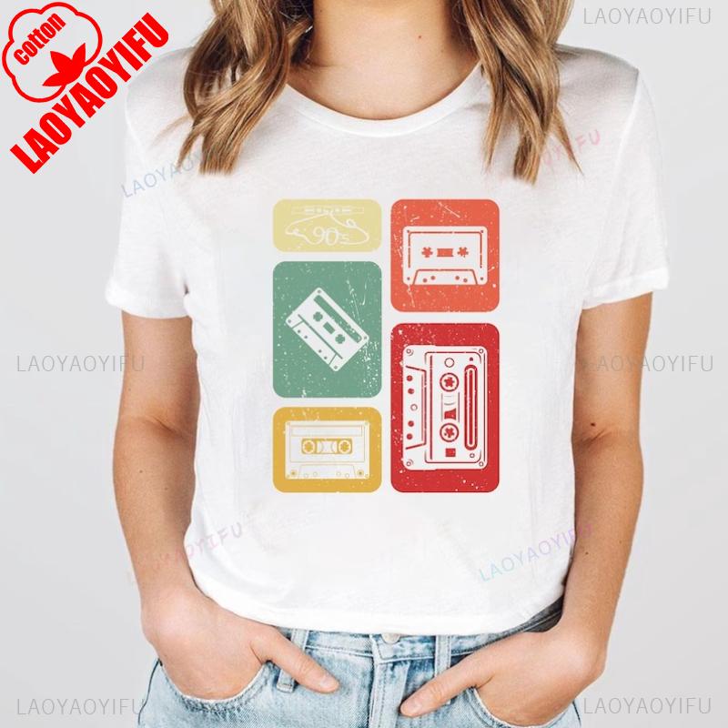 Old School Playlist Shirt Music Mix Tape Cassette Player Shirts Retro s Music Party Mens Womens Vintage Style Graphic Tee