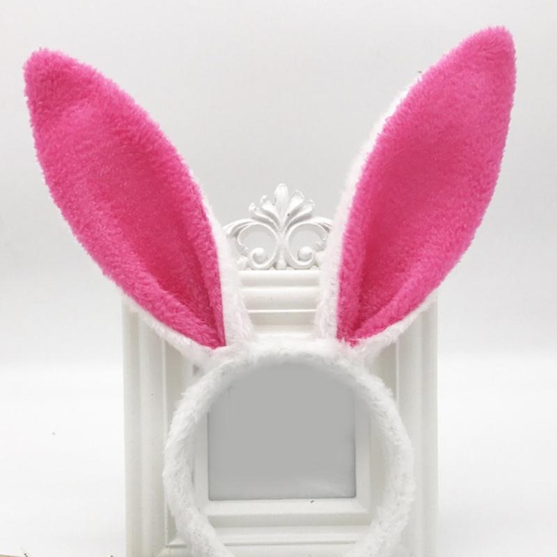 Serre-tête Oreilles de Lapin Cosplay Serre-tête Oreilles d'Animal Serre-tête Pelucheux Accessoires de Costume Thème Fille Fête Headwear