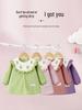 Waterproof Corduroy Smock Bib for Girls - Autumn/Winter Stylish Reversible Design