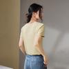 SOFSIL Women's U-Neck Solid Short Sleeve T-Shirt