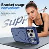 Shockproof Magnetic Phone Case with Camera Kickstand, Hybrid Protective Back for iPhone 18 Pro Max-Blue